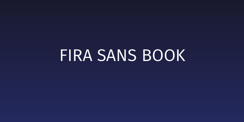 Fira Sans Book Social Header
