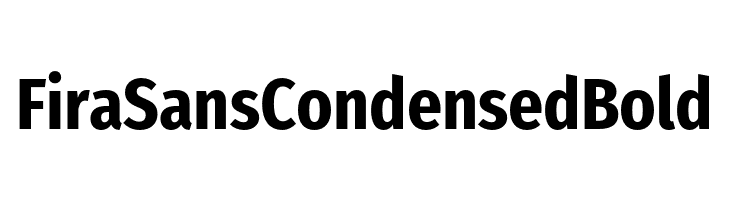 Fira Sans Condensed Bold  Fuentes Gratis Descargar