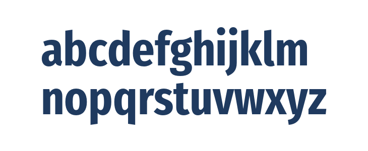 Fira Sans Condensed Bold Lowercase