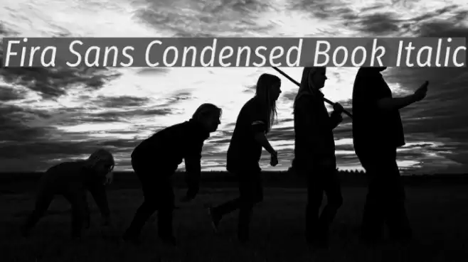 Fira Sans Condensed Book Italic Font examples