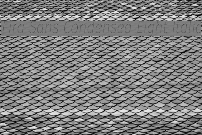 Fira Sans Condensed Eight Italic Font examples