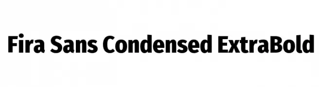 Fira Sans Condensed ExtraBold  لخطوط تنزيل