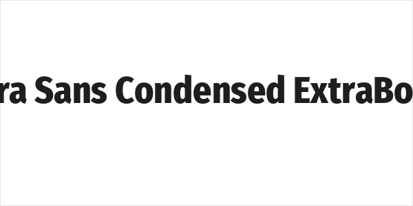 Fira Sans Condensed ExtraBold Logo