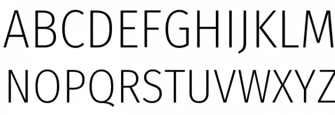 Fira Sans Condensed ExtraLight خط أحرف كبيرة