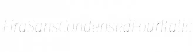 Fira Sans Condensed Four Italic  لخطوط تنزيل