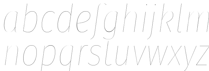 Fira Sans Condensed Four Italic Font LOWERCASE