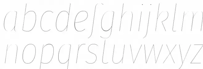 Fira Sans Condensed Four Italic フォント 小文字