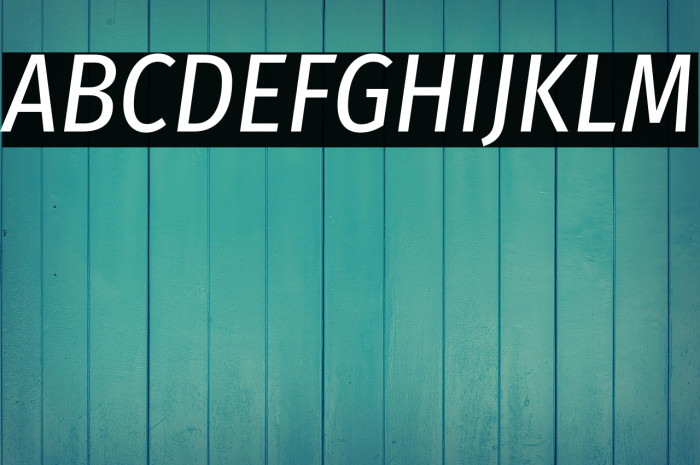 Fira Sans Condensed Italic Example 3