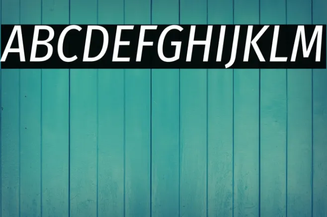 Fira Sans Condensed Italic Example 3