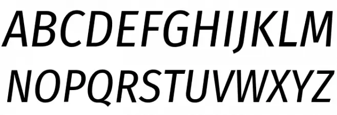 Fira Sans Condensed Italic Шрифта ВЕРХНИЙ