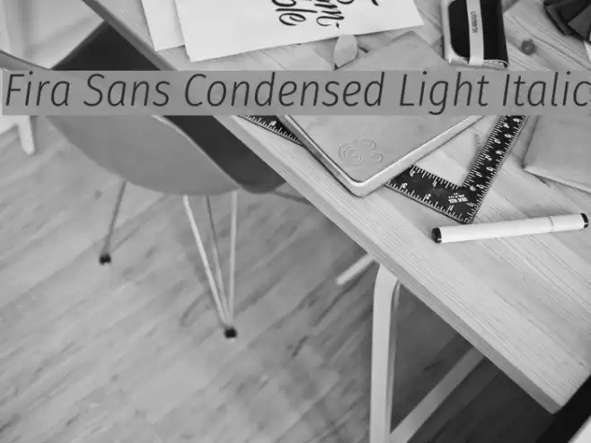Fira Sans Condensed Light Italic Font examples