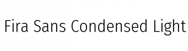 Fira Sans Condensed Light  لخطوط تنزيل
