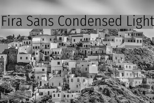 Fira Sans Condensed Light Font examples