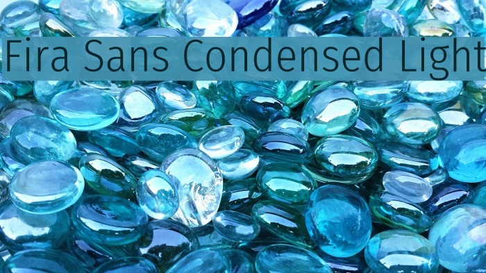 Fira Sans Condensed Light Font examples