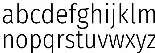 Fira Sans Condensed Light Fuentes MINÚSCULAS