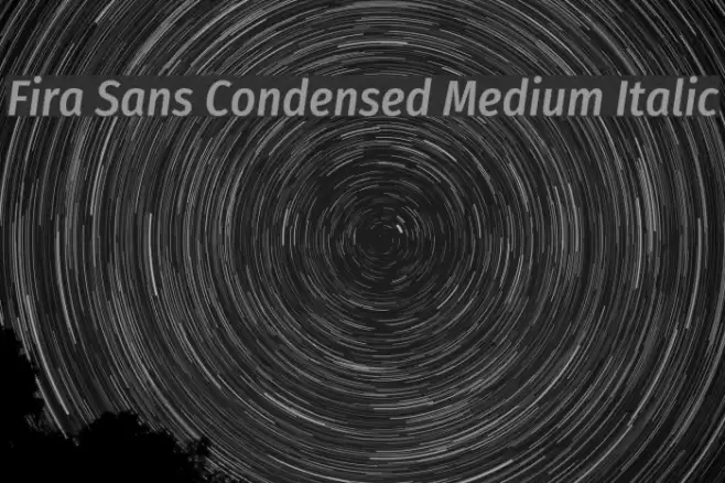 Fira Sans Condensed Medium Italic  examples