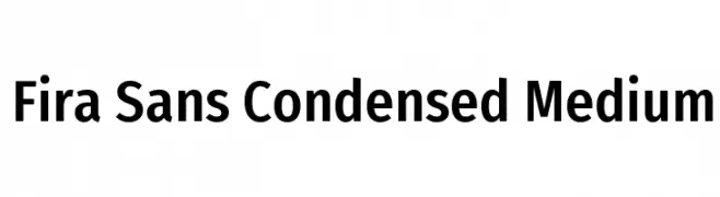 Fira Sans Condensed Medium  لخطوط تنزيل