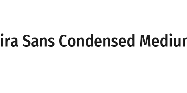 Fira Sans Condensed Medium Logo