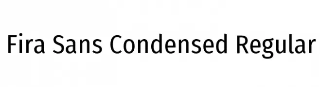 Fira Sans Condensed Regular  font caratteri gratis