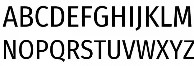 Fira Sans Condensed Regular Polices MAJUSCULES