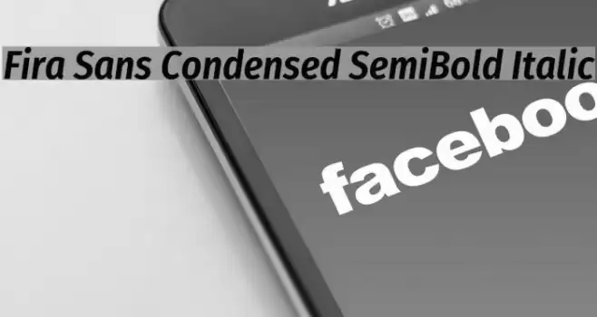 Fira Sans Condensed SemiBold Italic Font examples
