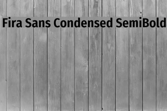 Fira Sans Condensed SemiBold Font examples