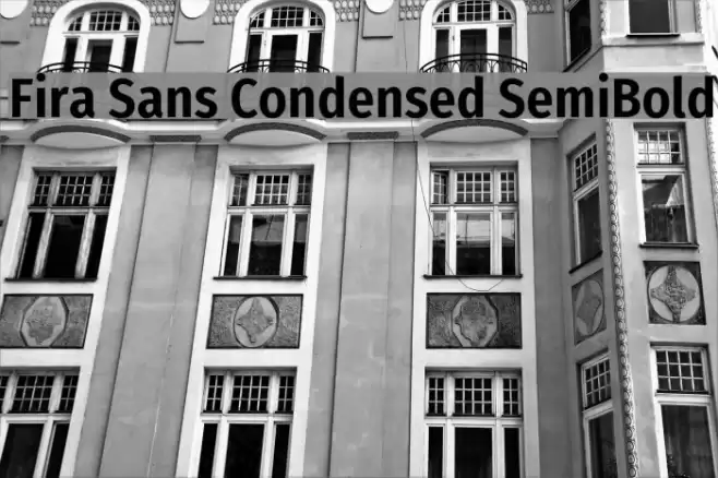 Fira Sans Condensed SemiBold Font examples