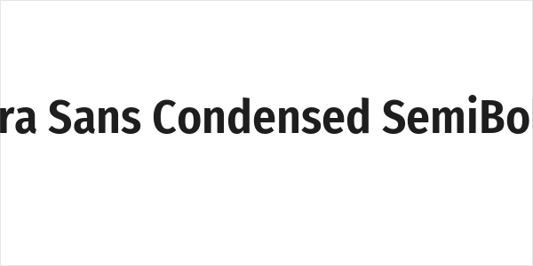 Fira Sans Condensed SemiBold Logo