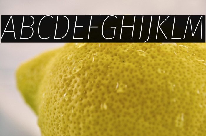 Fira Sans Condensed Thin Italic Example 1