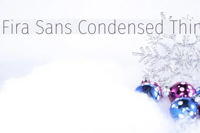 Fira Sans Condensed Thin Example 2