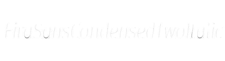 Fira Sans Condensed Two Italic Polices