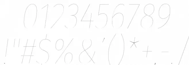 Fira Sans Condensed Two Italic Font OTHER CHARS