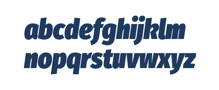Fira Sans Condensed Ultra Italic Lowercase