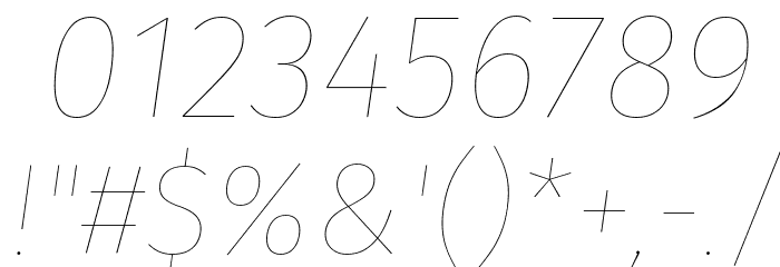 Fira Sans Eight Italic Font OTHER CHARS