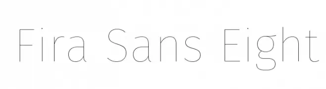 Fira Sans Eight  font caratteri gratis