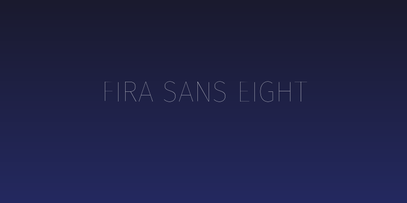 Fira Sans Eight Social Header