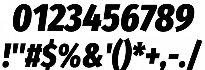 Fira Sans Extra Condensed Black Italic Font OTHER CHARS