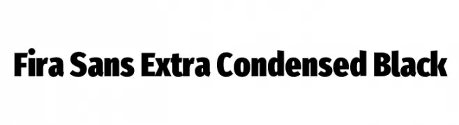 Fira Sans Extra Condensed Black  font caratteri gratis