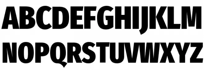 Fira Sans Extra Condensed Black Шрифта ВЕРХНИЙ