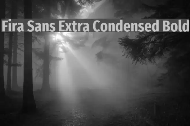 Fira Sans Extra Condensed Bold Font examples