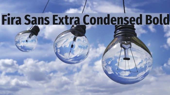 Fira Sans Extra Condensed Bold Example 3