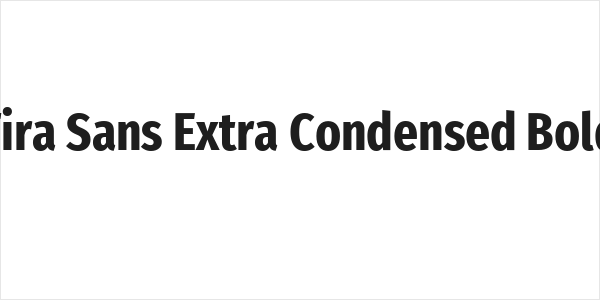 Fira Sans Extra Condensed Bold Logo