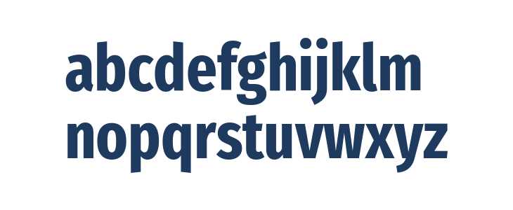 Fira Sans Extra Condensed Bold Lowercase