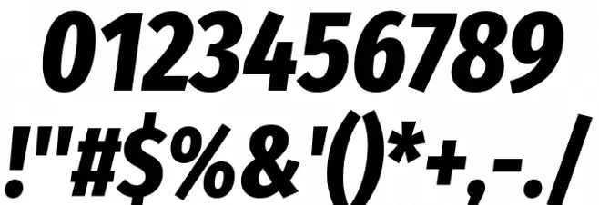 Fira Sans Extra Condensed ExtraBold Italic Font OTHER CHARS
