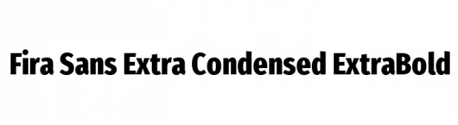 Fira Sans Extra Condensed ExtraBold  font caratteri gratis