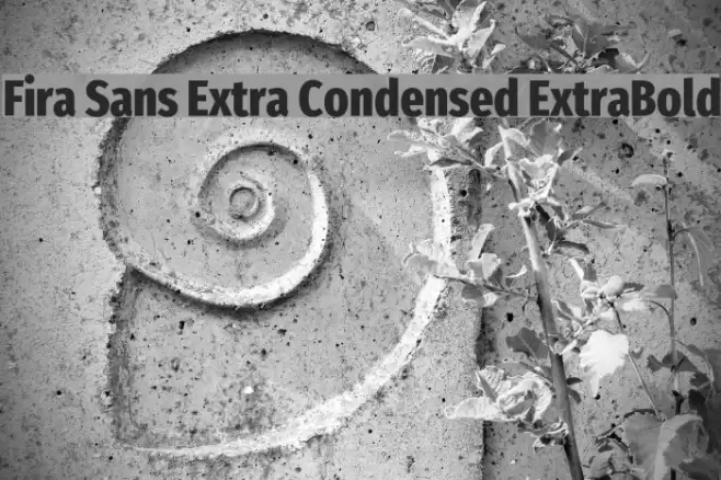 Fira Sans Extra Condensed ExtraBold Font examples