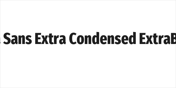 Fira Sans Extra Condensed ExtraBold Logo