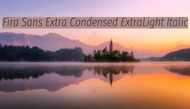 Fira Sans Extra Condensed ExtraLight Italic Example 1