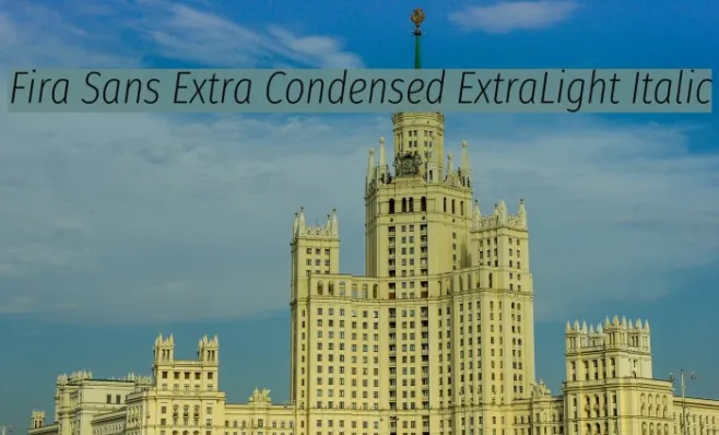 Fira Sans Extra Condensed ExtraLight Italic Example 3