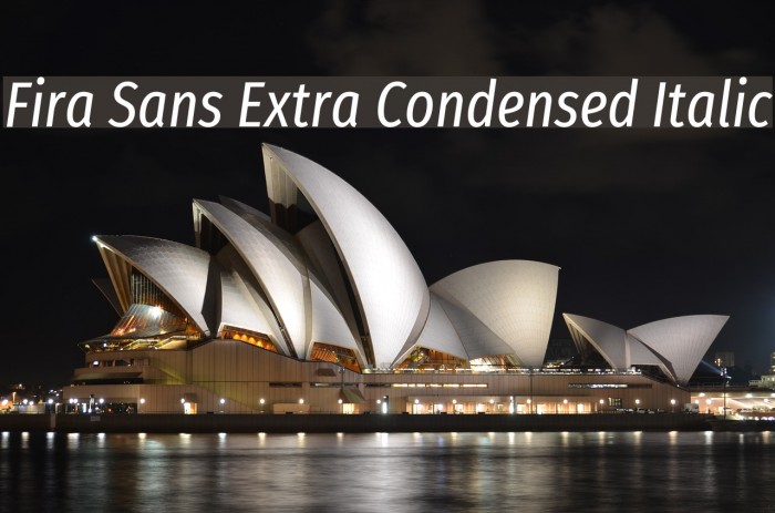Fira Sans Extra Condensed Italic Font examples